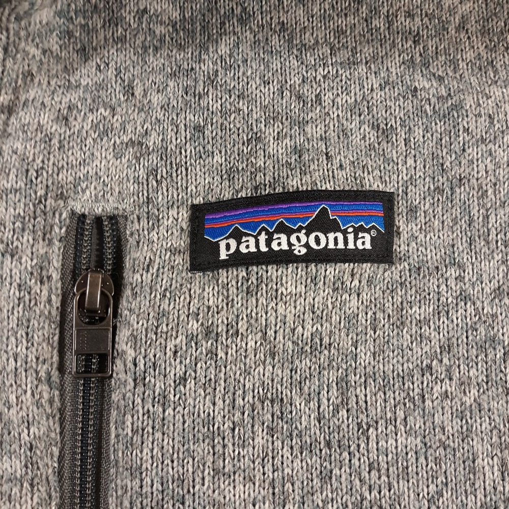 Patagonia Better Sweater Vest Full Zip Fleece Mens XL Gray Outdoor Company Logo - Picture 5 of 10